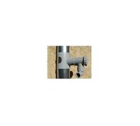 EDA Kit collecteur rond CAPT'EAU pour gouttière – Accessoire récupérateur d'eau, gris Ø5,5/32×58mm