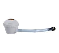 EDA - Kit Collecteur Universel - pour Tout Modèle de Récupérateur d'eau - Grille Filtrante + Système de Trop Plein - Embout de Raccordement Inclus - Gris