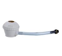 EDA - Kit Collecteur Universel - pour Tout Modèle de Récupérateur d'eau - Grille Filtrante + Système de Trop Plein - Embout de Raccordement Inclus - Gris