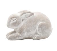 EDA-Lapin coloris gris en ciment - 14 x 8 x 8 cm