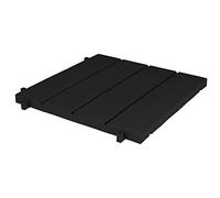Dalle clipsable polypropylène Easy, noir, L.38 x l.38 cm x Ep.25 mm G