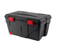 EDA Malle DE Rangement TRAFIC avec roulettes 85L Couleur Noir 10189