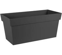 EDA Muret avec roulettes TOSCANE - 74 L - 79 x 35 x H 39 cm - Noir