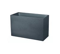 Muret - 99,5 x 39 cm - contenance 116 litres - Graphit anthracite EDA PLASTIQUES