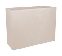 EDA - Muret Loft L Volcania 46 L - Décor Imitation Pierre - Double Paroi - Zone de Rétention d'eau - 78 x 29 x 60 cm - Beige Calcaire