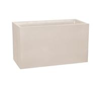 EDA - Muret Volcania 116 L - Décor Imitation Pierre - Double Paroi - Zone de Rétention d'eau - 99,5 x 39,5 x 60 cm - Beige Calcaire