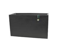 Jardinière Muret - EDA - Volcania - 116 L - Intérieur/Extérieur - Décor Pierre - 99,5 x 39,5 x H 60 cm - Gris Anthracite