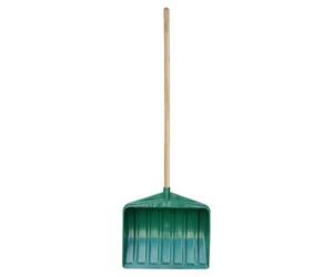 EDA - Pelle à Neige en Plastique - Manche en Bois - Déneigement Pratique - 46 x Ø2,8 x 145 cm