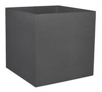 EDA Pot carré Graphit 49,5 x 49,5 x 49,5 cm 57 L Anthracite Intérieur et extérieur