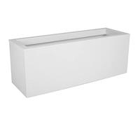 Balconnière - EDA - Graphit Up - 25 L - Intérieur / Extérieur - Décor Vagues - 59 x 19,5 x H. 22,8 cm - Blanc Cérusé