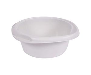 EDA PLASTIQUE Bassine ronde 12 L - Blanc ceruse - O 40.7 x H 16.3 cm