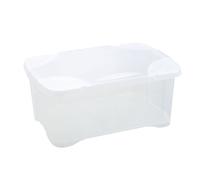 EDA PLASTIQUE Boîte de rangement Clip'Box 30 L - Naturel couvercle avec charnière - 52 x 34 x 24,5 cm