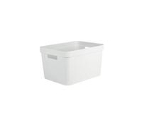 EDA PLASTIQUE Boîte de Rangement Decor Stone Blanc - 18 L