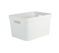 EDA PLASTIQUE Boîte de Rangement DECOR STONE Blanc - 18 L
