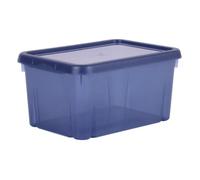 EDA PLASTIQUE Boite de rangement Funny Box 4 L - Bleu profond acidule - 25,5 x 18 x 12,7 cm