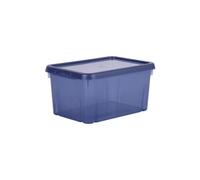 EDA PLASTIQUE Boite de rangement Funny Box 4 L - Bleu profond acidule - 25,5 x 18 x 12,7 cm