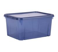 EDA PLASTIQUE Boîte de rangement Funny Box 8 L - Bleu profond acidulé - 31 x 23,4 x 15,4 cm