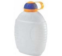 Gourde - EDA - 1 L - Plastique - Couleur bleu - Courroie jaune