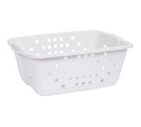 EDA PLASTIQUE Panier à linge Prima 45 L - Blanc cérusé - 62 x 44,4 x 24,8 cm