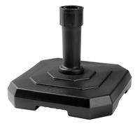 EDA PLASTIQUE Pied de parasol béton carré - Gris foncé - 25kg