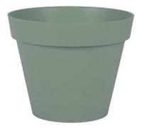 Eda Plastique - Pot De Fleur Rond Toscane - Ø 30 X H26 Cm - 10 - Vert Laurier Vert G