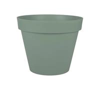 Eda Plastique - Pot De Fleur Rond Toscane - Ø 48 X H39 Cm - 43 - Vert Laurier