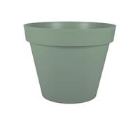 EDA Plastiques Pot rond Toscane en polypropylène vert laurier Ø 59 x h.47 cm