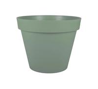Eda Plastique - Pot De Fleur Rond Toscane - Ø 60 X H47 Cm - 76 L - Vert Laurier