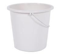 EDA PLASTIQUE Seau 10 L - Blanc cérusé - Ø 28 x H 25,5 cm