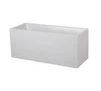 EDA Plastiques Jardinière GRAPHIT blanc cérusé - 99,5 x 39 x 43 - 98 L