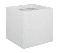 Jardinière carrée Graphit Up 29,5 x 29,5 x 29,5 cm - 21 L - Blanc cérusé