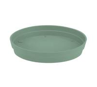 EDA Plastiques - Pot de fleur - Soucoupe Ø15 cm pour pot de fleur Toscane Ø20 cm - Vert Laurier - EDA