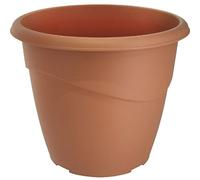 EDA Plastiques R018125 BR.TC NP SX10 Marina Pot Non Percé Plastique Terre Cuite 25 x 25 x 21,5 cm