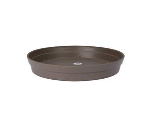 Eda Plastiques - Soucoupe Toscane Zen taupe Diamètre Ø 40 cm