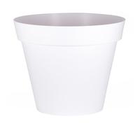 Pot rond blanc - diamètre 100 cm - 356 litres - Toscane 13634 EDA PLASTIQUES