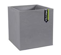Pot de fleurs - EDA Plastiques - Volcania - Carré - 35L - Galet