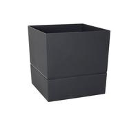 Pot Carré Polypropylène Aquaduo Diam.24.3 Cm Gris Anthracite