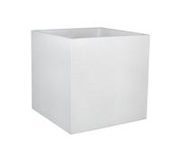 EDA-Pot carré blanc cérusé Eda Graphite - 49,5 x 49,5 x 49,5 cm