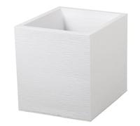 EDA-Pot carré Graphit blanc L.40 x l.40 x H.40 cm