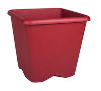 EDA Pot carré non percé Chorus - 40 x 40 x 36,4 cm - Rouge rubis