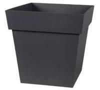Eda pot carré toscane 32cm - contenance 22l - gris anthracite Gris G