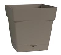 EDA-Pot carre Toscane Taupe L17,4 x l17,4 x H17