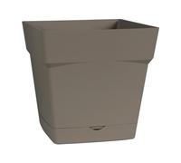 EDA-Pot carre Toscane Taupe L24,8 x l24,8 x H24