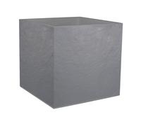 Bac à fleur carré Volcania - double paroi - 57 litres - gris galet EDA PLASTIQUES