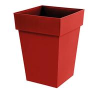Pot carré - 51 litres - Toscane 13628 rouge rubis EDA PLASTIQUES