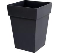 EDA Pot de fleur mi-haut carré TOSCANE - 51 L - 39 x 39 x H 53 cm - Gris anthracite