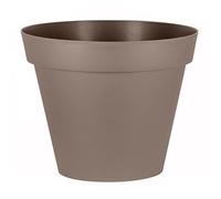 Pot de fleurs EDA Plastiques coloris moka en plastique Ø.100 x H.79 cm contenance 356 L