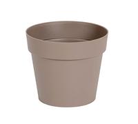 Pot Rond Toscane - 13x11.6cm - 1.1l - Taupe - Eda Plastiques