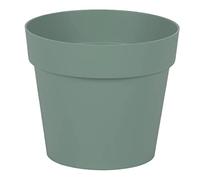 EDA - Pot de Fleur Rond Toscane Ø 14 cm - Volume 1,1 L - Ø 13,5 cm x H.11,7 cm - Vert Laurier