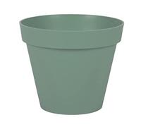 EDA - Pot de Fleur Rond Toscane Ø 25 cm - Volume 6 L - Ø 25 x H.21 cm - Vert Laurier